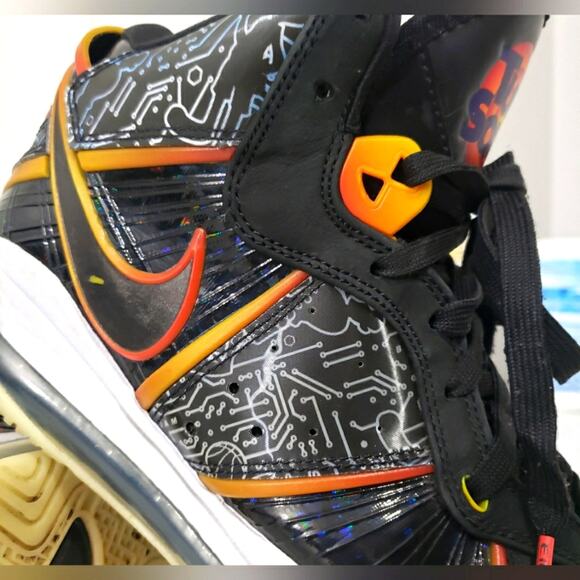 Nike Lebron VIII QS "Space Jam A New Legacy" Men's Shoes Black-White-Multi-color - Picture 14 of 16